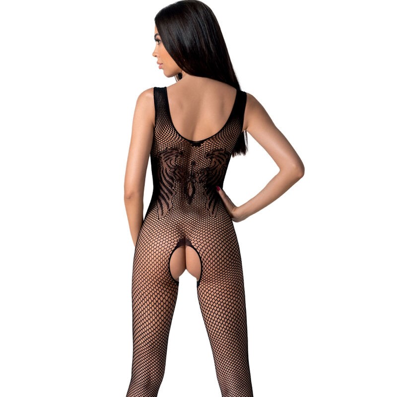 Bodystocking Nero Taglia Unica con Bretelle - immagine 3