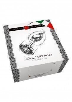 plug anale Jewellery Ribbed Blue - immagine 3